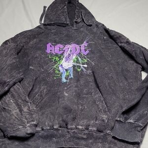 AC/DC Black Graphic Juniors Sweater